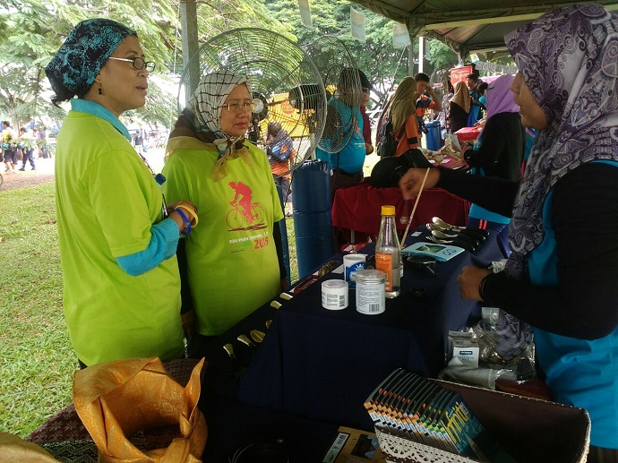 The Malay Heritage Museum booth visited by the VIPs during the carnival